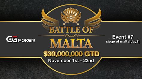 battle of malta poker 2020